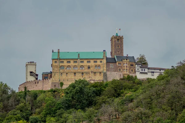 Őszi Feltárási Túra Wartburg Várban Közel Eisenachba Türingia Településen Eisenach — Stock Fotó