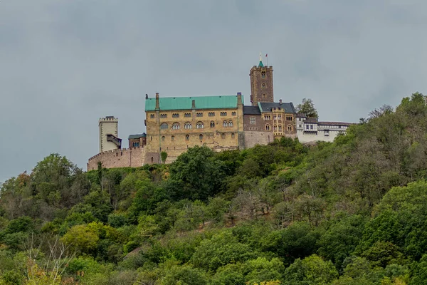 Recorrido Exploración Otoño Largo Del Castillo Wartburg Cerca Eisenach Turingia —  Fotos de Stock