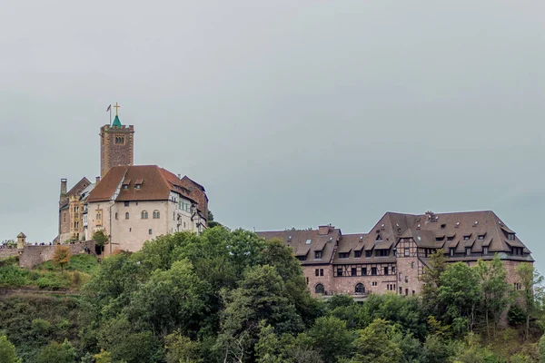 Excursão Outono Longo Castelo Wartburg Perto Eisenach Turíngia Eisenach Alemanha — Fotografia de Stock