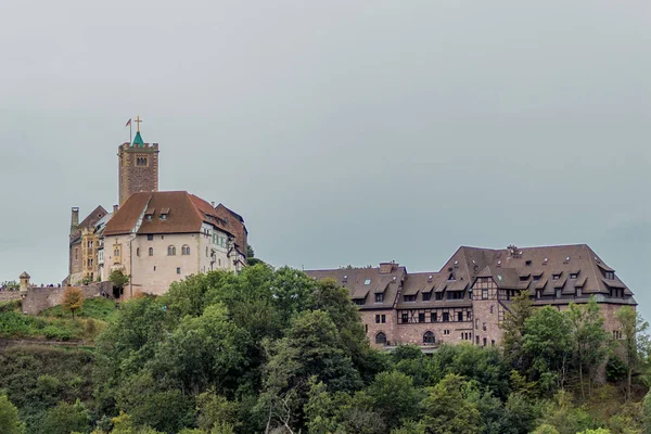 Excursão Outono Longo Castelo Wartburg Perto Eisenach Turíngia Eisenach Alemanha — Fotografia de Stock