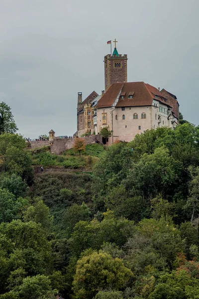 Visite Exploration Automnale Long Château Wartburg Près Eisenach Thuringe Eisenach — Photo