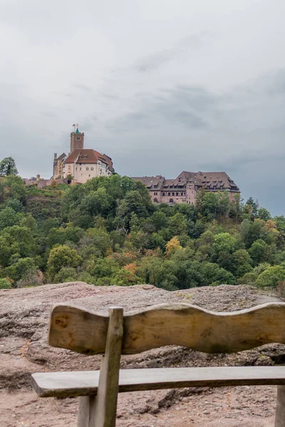 Excursão Outono Longo Castelo Wartburg Perto Eisenach Turíngia Eisenach Alemanha — Fotografia de Stock