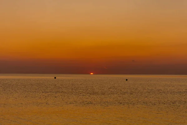 Atemberaubender Sonnenaufgang Strand Von Binz Auf Rgen Binz Rgen Deutschland — Stockfoto