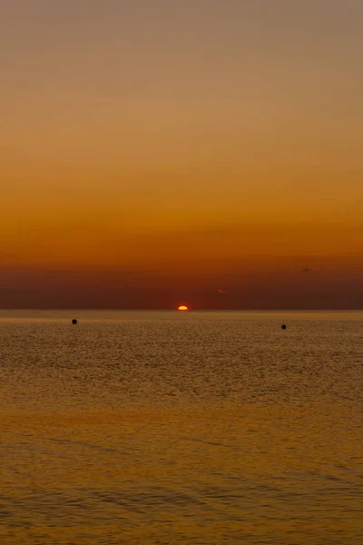 Atemberaubender Sonnenaufgang Strand Von Binz Auf Rgen Binz Rgen Deutschland — Stockfoto