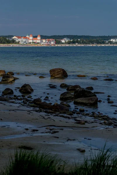 Belle Promenade Matinale Sur Plage Binzer Sur Côte Mer Baltique — Photo