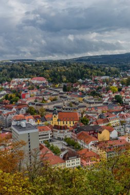 Renkli Thüringen Ormanı'nda sonbahar günü - Suhl/Germany