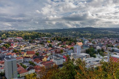 Renkli Thüringen Ormanı'nda sonbahar günü - Suhl/Germany
