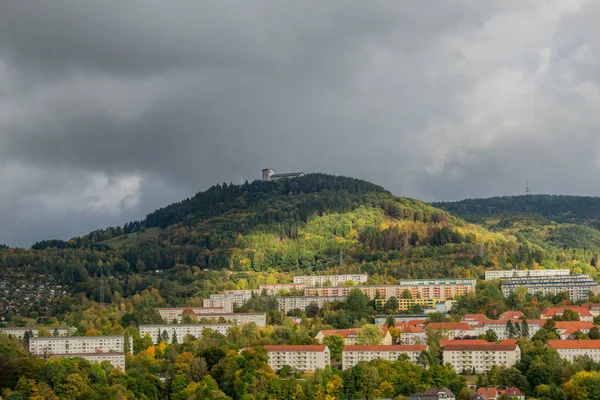 Día Otoño Colorido Bosque Turingia Suhl Alemania —  Fotos de Stock