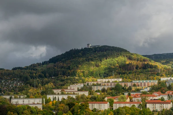 Herbsttag Bunten Thüringer Wald Suhl Mittelbayerische — Stockfoto
