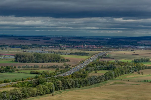 Wanderung Die Drei Gleichen Herbstlichen Thüringer Becken Drei Gleiche Deutschland — Stockfoto