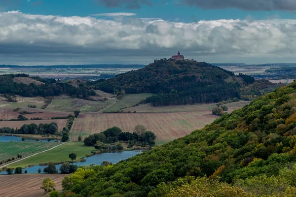 Passeggiata Intorno Tre Uguali Nel Bacino Autunnale Della Turingia Drei — Foto Stock