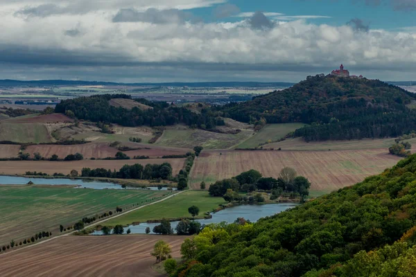 Passeggiata Intorno Tre Uguali Nel Bacino Autunnale Della Turingia Drei — Foto Stock