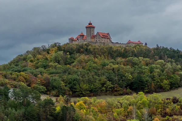 Passeggiata Intorno Tre Uguali Nel Bacino Autunnale Della Turingia Drei — Foto Stock