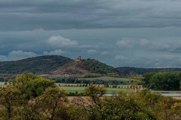 Passeggiata Intorno Tre Uguali Nel Bacino Autunnale Della Turingia Drei — Foto Stock