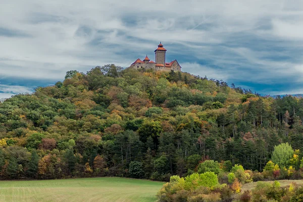 Vandring Runt Tre Jämlikar Höstens Thüringen Drei Gleichen Tyskland — Stockfoto