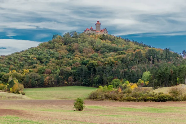 Passeggiata Intorno Tre Uguali Nel Bacino Autunnale Della Turingia Drei — Foto Stock