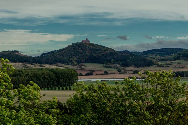 Passeggiata Intorno Tre Uguali Nel Bacino Autunnale Della Turingia Drei — Foto Stock