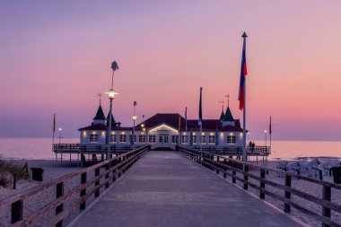 Binzer Ostseestrand 'da gün doğumu - Binz / Ostsee / Deutschland