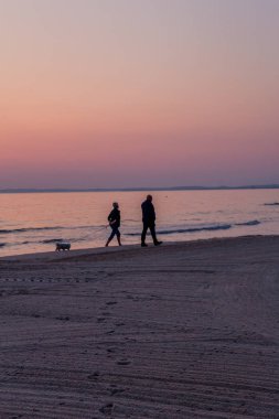 Binzer Ostseestrand 'da gün doğumu - Binz / Ostsee / Deutschland