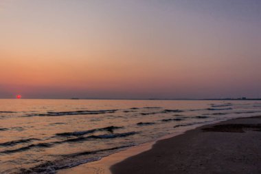 Binzer Ostseestrand 'da gün doğumu - Binz / Ostsee / Deutschland