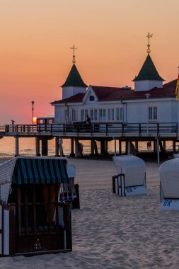 Binzer Ostseestrand 'da gün doğumu - Binz / Ostsee / Deutschland