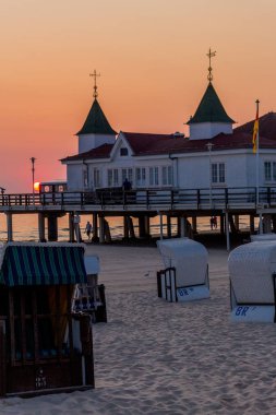 Binzer Ostseestrand 'da gün doğumu - Binz / Ostsee / Deutschland