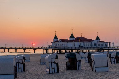 Binzer Ostseestrand 'da gün doğumu - Binz / Ostsee / Deutschland