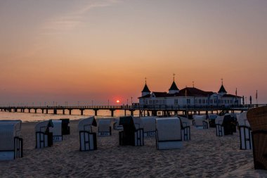 Binzer Ostseestrand 'da gün doğumu - Binz / Ostsee / Deutschland