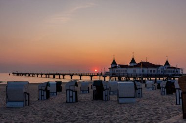 Binzer Ostseestrand 'da gün doğumu - Binz / Ostsee / Deutschland