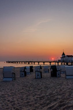 Binzer Ostseestrand 'da gün doğumu - Binz / Ostsee / Deutschland