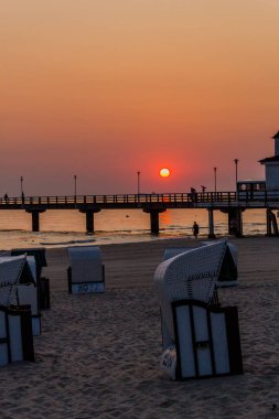 Binzer Ostseestrand 'da gün doğumu - Binz / Ostsee / Deutschland