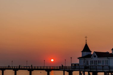 Binzer Ostseestrand 'da gün doğumu - Binz / Ostsee / Deutschland