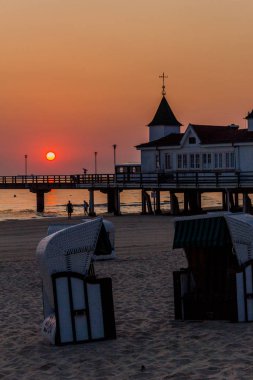 Binzer Ostseestrand 'da gün doğumu - Binz / Ostsee / Deutschland