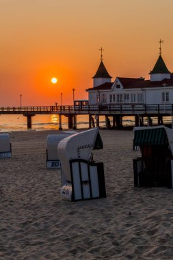 Binzer Ostseestrand 'da gün doğumu - Binz / Ostsee / Deutschland