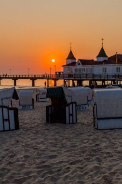 Binzer Ostseestrand 'da gün doğumu - Binz / Ostsee / Deutschland