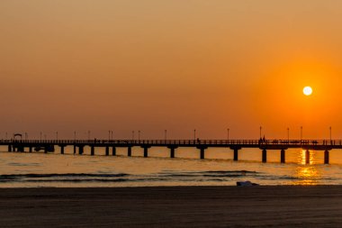 Binzer Ostseestrand 'da gün doğumu - Binz / Ostsee / Deutschland