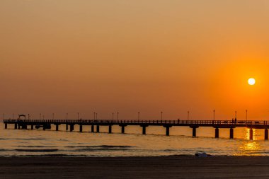 Binzer Ostseestrand 'da gün doğumu - Binz / Ostsee / Deutschland