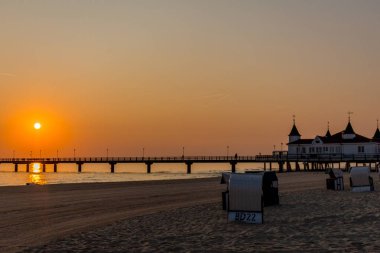 Binzer Ostseestrand 'da gün doğumu - Binz / Ostsee / Deutschland