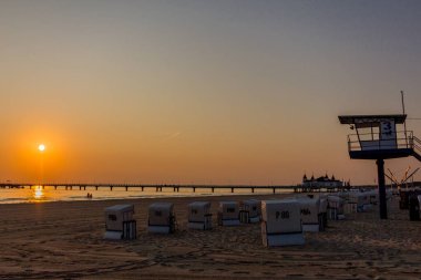 Binzer Ostseestrand 'da gün doğumu - Binz / Ostsee / Deutschland