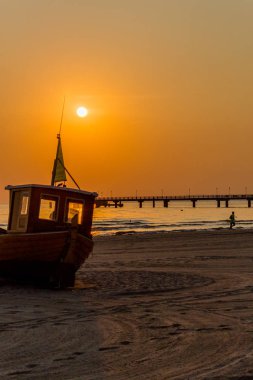 Binzer Ostseestrand 'da gün doğumu - Binz / Ostsee / Deutschland