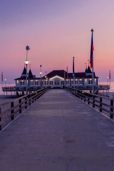 Lever Soleil Matinal Binzer Ostseestrand Binz Ostsee Deutschland — Photo