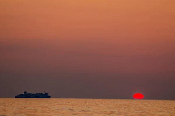 Binzer Ostseestrand Gün Doğumu Binz Ostsee Deutschland — Stok fotoğraf