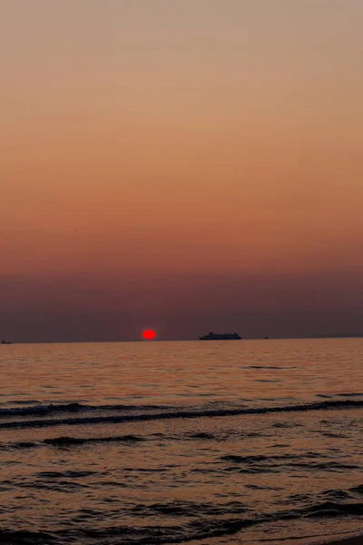 Binzer Ostsestrandでの朝の日の出 Binz Oste Deutschland — ストック写真