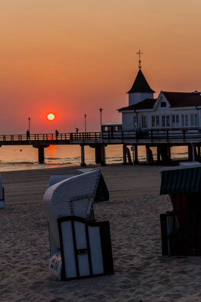 Binzer Ostseestrand 'da gün doğumu - Binz / Ostsee / Deutschland