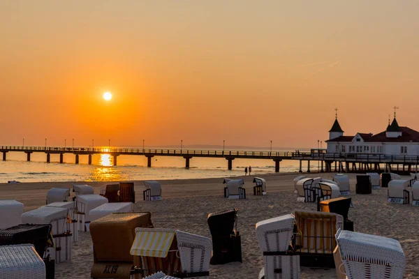 Binzer Ostseestrand 'da gün doğumu - Binz / Ostsee / Deutschland
