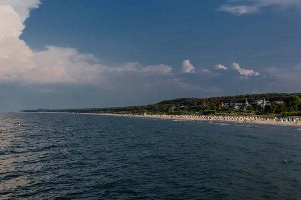 Пляжний Прогул Острові Балтійське Море Ruegen Ruegen Ostsee Germany — стокове фото