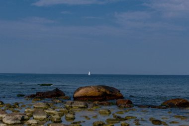 Baltık Denizi 'ndeki güzel Rgen adasında keşif gezisi - Arkona Burnu / Almanya