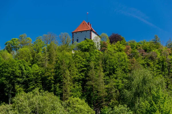 Vandra Runt Hohenwarte Dammen Vid Thüringen Nära Ziegenrck Hohenwarte Dammen — Stockfoto