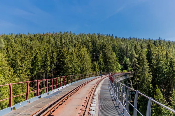 Wandeling Rond Hohenwarte Dam Aan Thüringen Zee Bij Ziegenrck Hohenwarte — Stockfoto