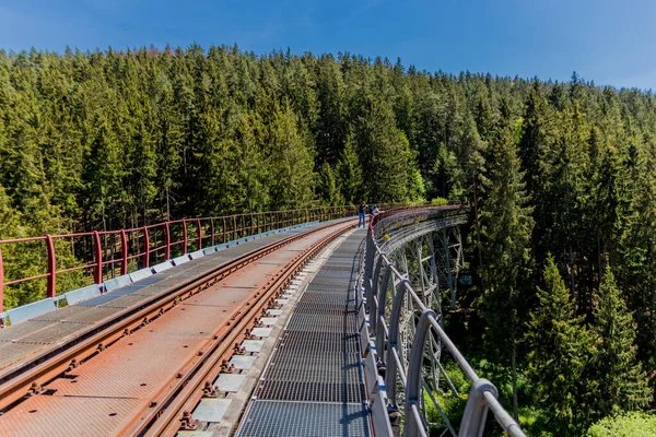 Wandeling Rond Hohenwarte Dam Aan Thüringen Zee Bij Ziegenrck Hohenwarte — Stockfoto